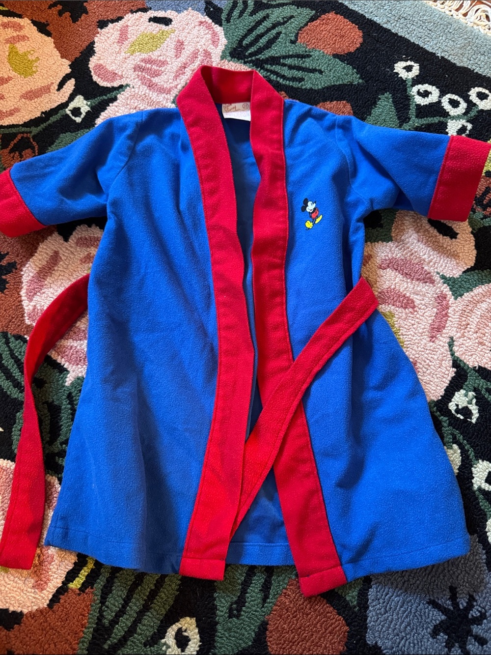 Vintage Fleece Mickey Mouse Robe